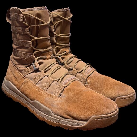 NIKE SFB Gen 2 8" Mens 15 Tactical Boots Coyote Tan Military Combat Suede READ - Picture 4 of 14